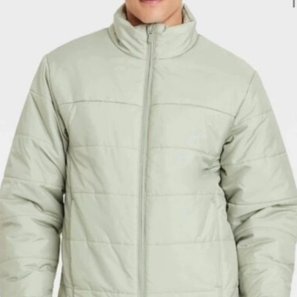 All in Motion Men's Sage Puffer Jacket light green - Picture 2 of 3